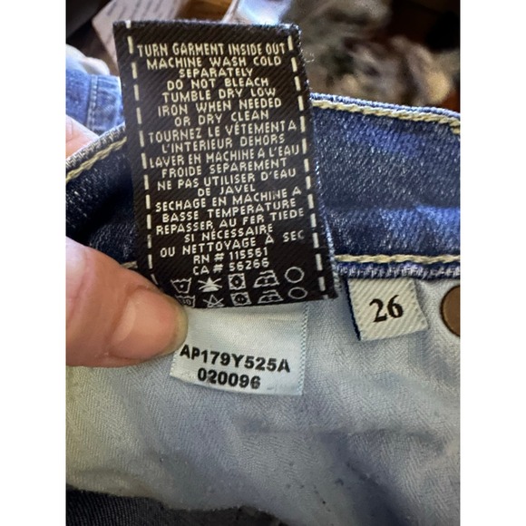 7 for All Mankind Roxanne Midrise Denim Ankle Jeans Sz 26 - Picture 14 of 15